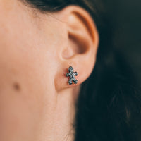 GINGERBREAD MAN - Sterling Silver Studs