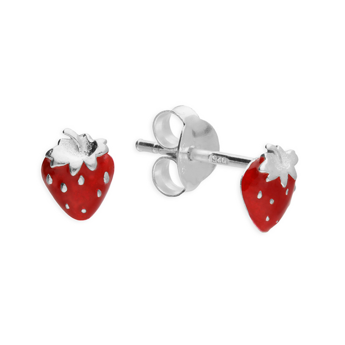 STRAWBS - Sterling Silver Studs