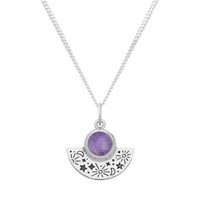 NIGHTFALL - Sterling Silver & Amethyst Necklace