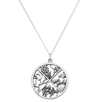 sterling silver nature seasons alternative witch necklace at jewellery