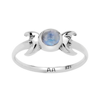 LUNA LIGHT - Sterling Silver & Moonstone Ring