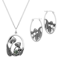 FABLE - Sterling Silver Necklace & Hoop Gift Set