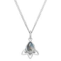 ARIA - Sterling Silver & Labradorite Necklace