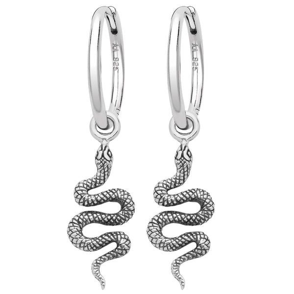 SERPENT - Sterling Silver Hoops