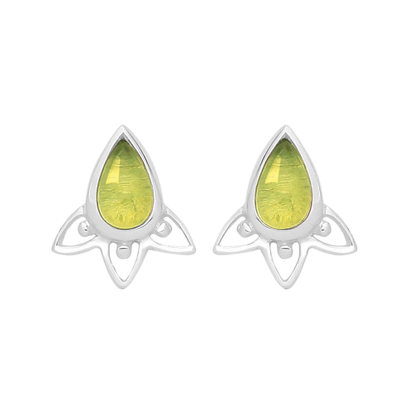 ARIA - Peridot & Sterling Silver Studs