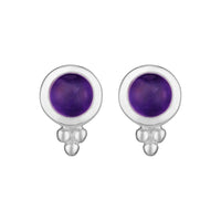 ORB - Sterling Silver & Amethyst Studs