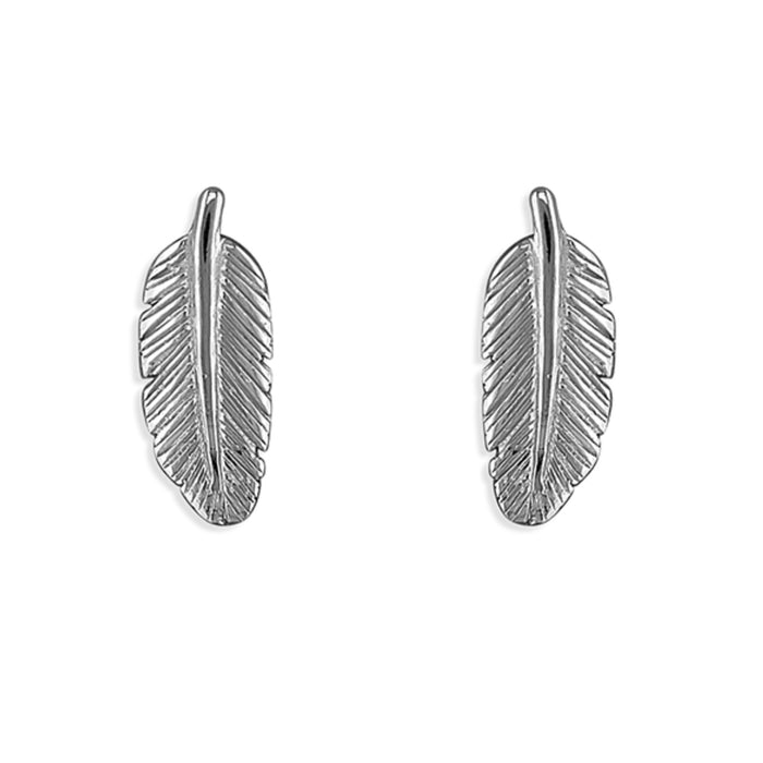 FEATHER - Sterling Silver Studs
