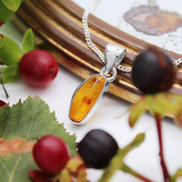 GOLDEN HOUR - Sterling Silver & Amber Necklace
