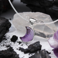 LAVENDER MOON - Sterling Silver & Amethyst Necklace
