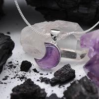 LAVENDER MOON - Sterling Silver & Amethyst Necklace