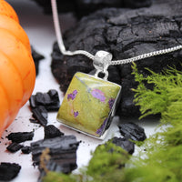 WITCHES BREW - Sterling Silver & Atlantisite Necklace