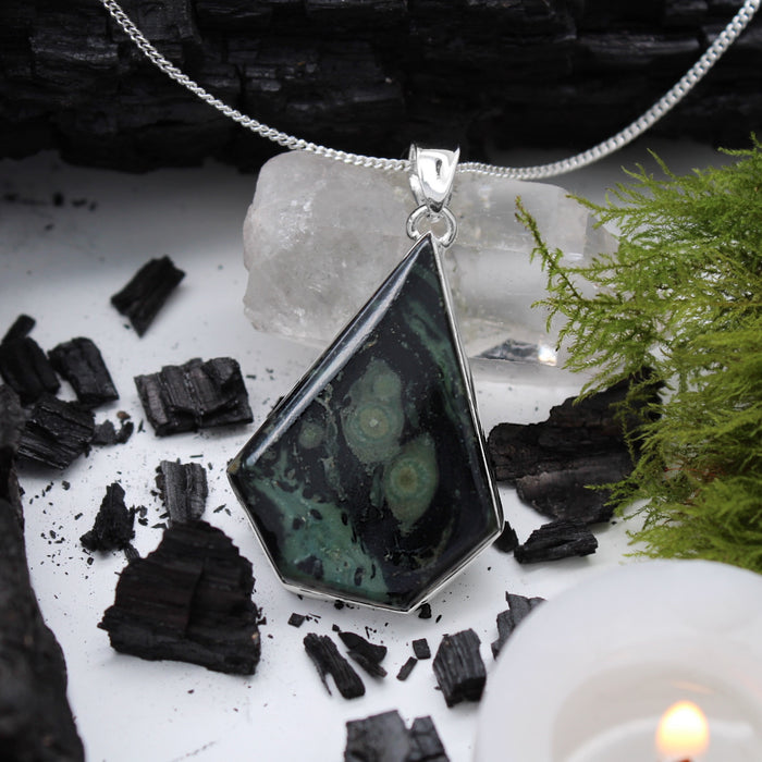 OTHER REALM - Sterling Silver & Kambaba Jasper Necklace