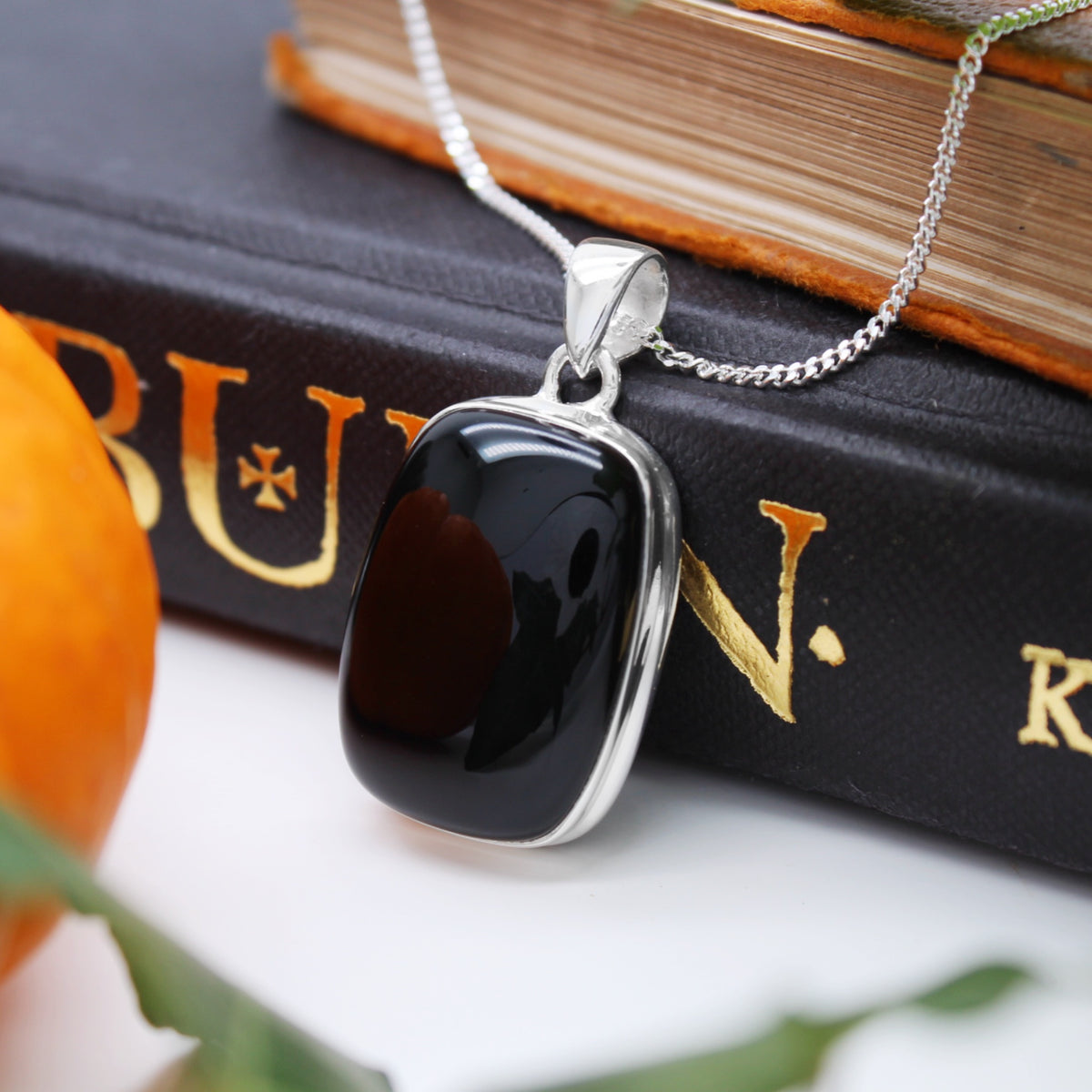 CAULDRON - Sterling Silver & Onyx Necklace