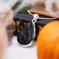 MIDNIGHT - Sterling Silver & Black Tourmaline Necklace