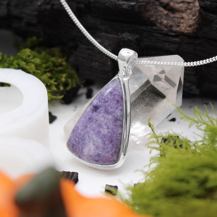 SPELLBOUND - Sterling Silver & Lepidolite Necklace