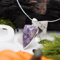 SPELLBOUND - Sterling Silver & Lepidolite Necklace