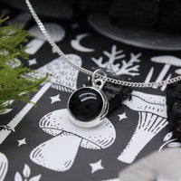 CAULDRON - Sterling Silver & Black Onyx Necklace
