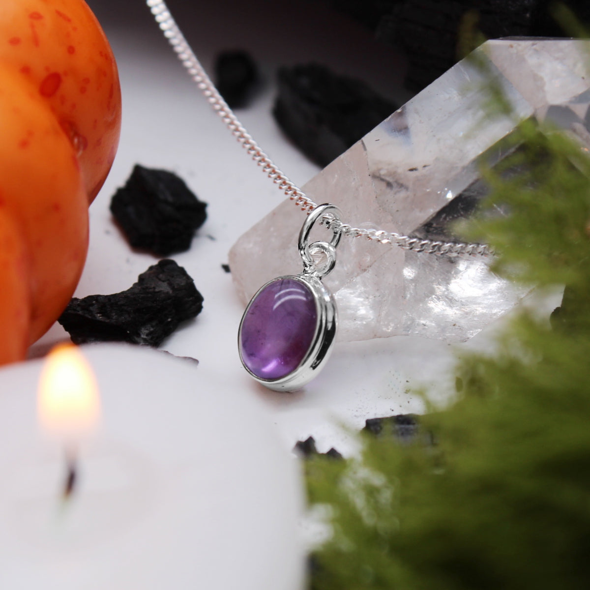 ARCANE - Sterling Silver & Amethyst Necklace