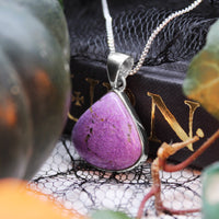 PROPHECY - Sterling Silver & Variscite in Purpurite Necklace