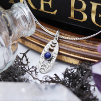 LUNA - Sterling Silver & Lapis Necklace
