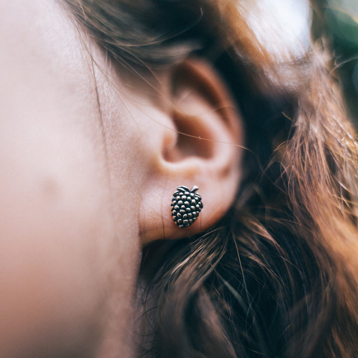 HARVEST MOUSE - Sterling Silver Studs