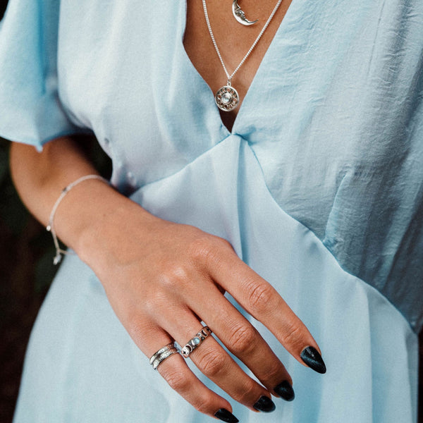 JUST A PHASE - Sterling Silver & Moonstone Ring