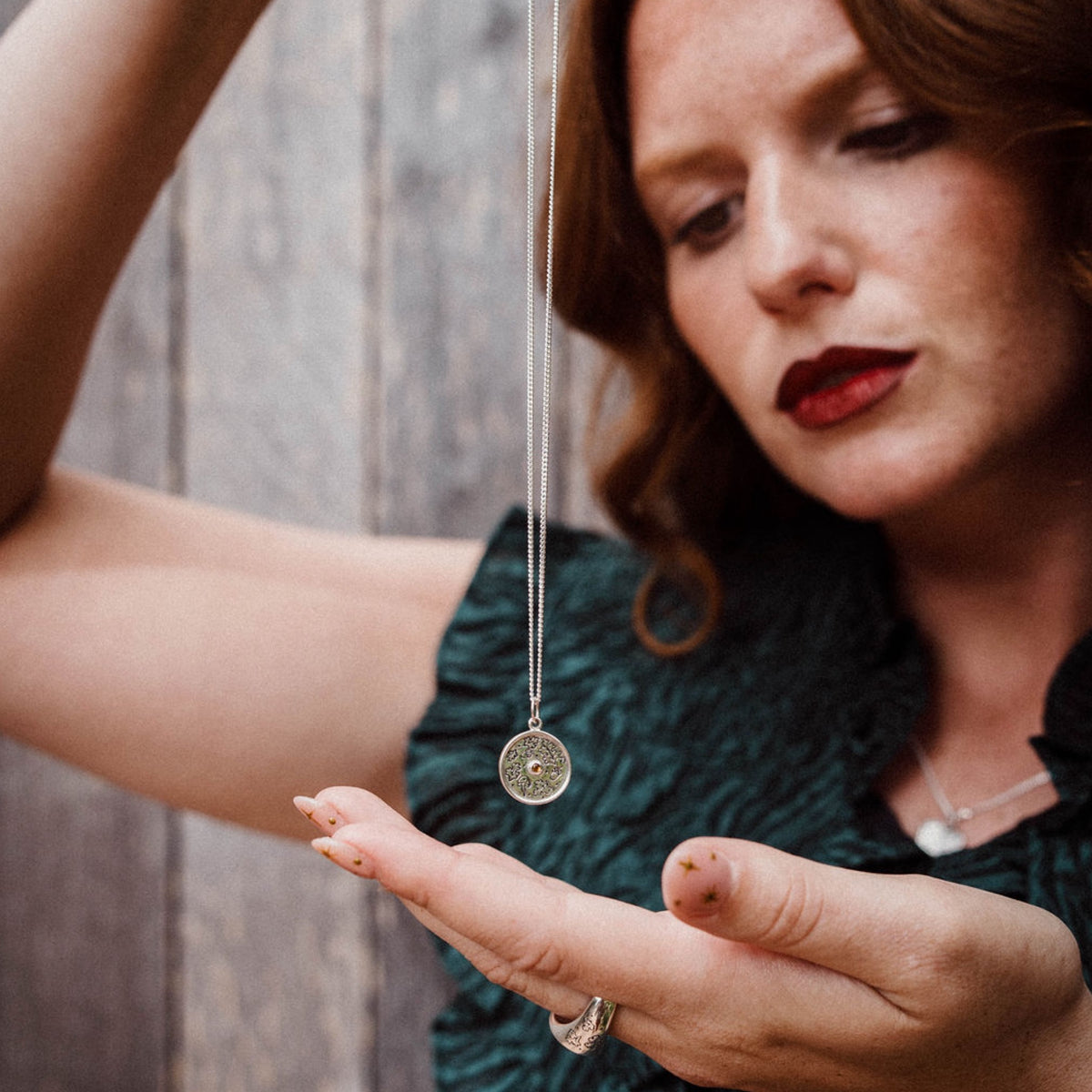 BLUSTERY DAY - Citrine & Sterling Silver Necklace