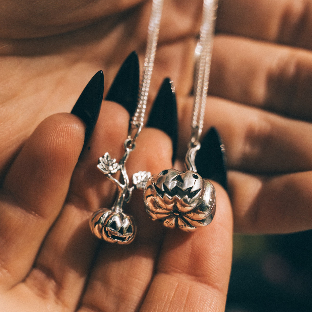 COUNT the PUMPKIN - Sterling Silver Necklace