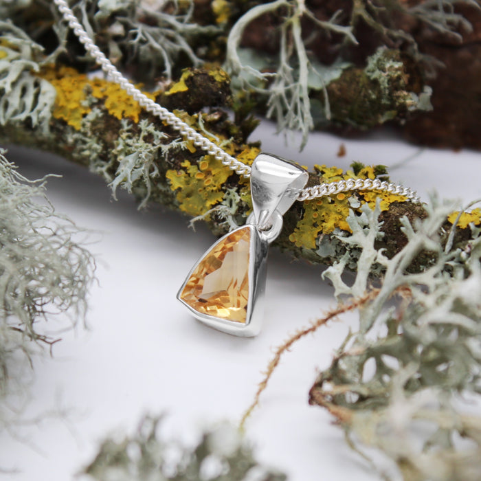 SEPTEMBER SUN - Sterling Silver & Citrine Necklace