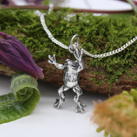 DANCING FROG - Sterling Silver Necklace
