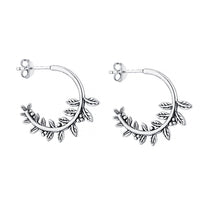 BLOOM - Sterling Silver Stud Hoops