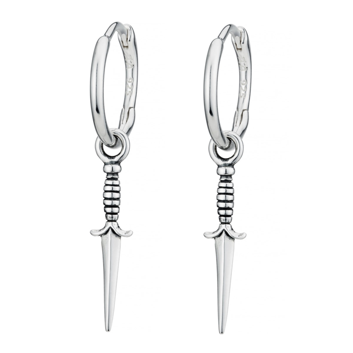 DAGGER - Sterling Silver Hoops